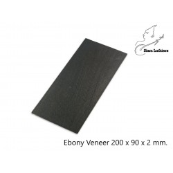 Ebony Veneer 200 x 90 x 2 mm.